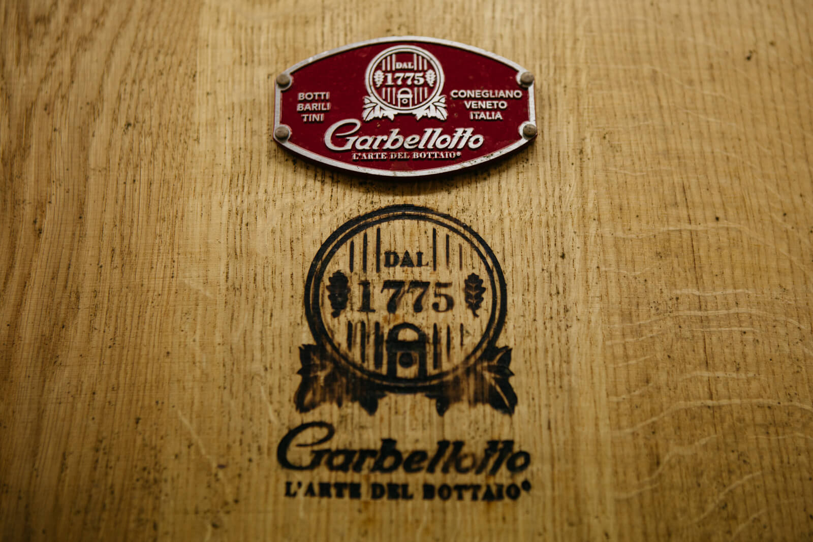 close up of wine barrell